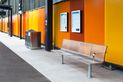 The Station Suite by Stoddart is a stainless steel public seat and bin product range.