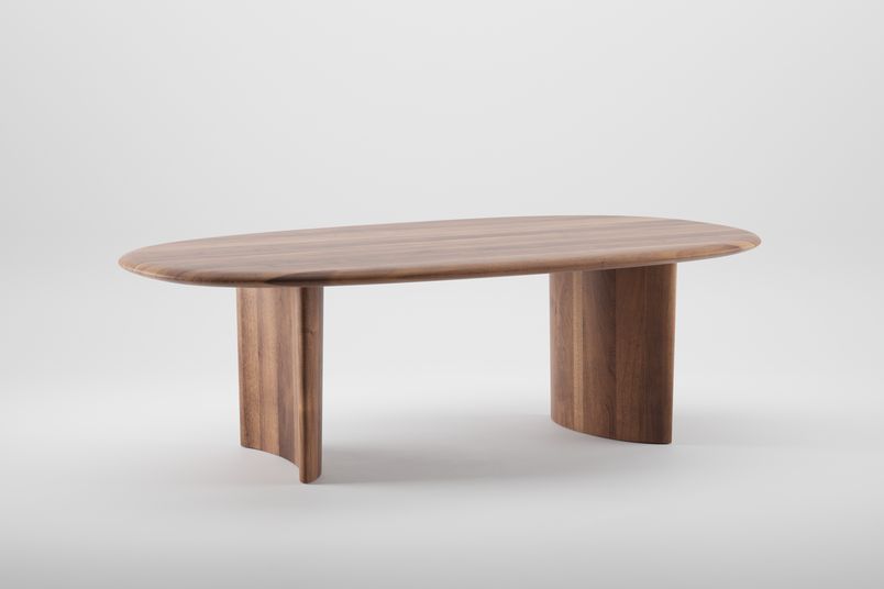 Monument Oval table, 240 cm in European walnut and natural oil.