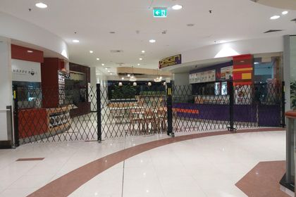 ATDC folding security door at Australia Fair Shopping Centre