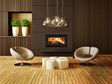 ADF's Linea 85 insert fireplace features a sleek, minimal design.