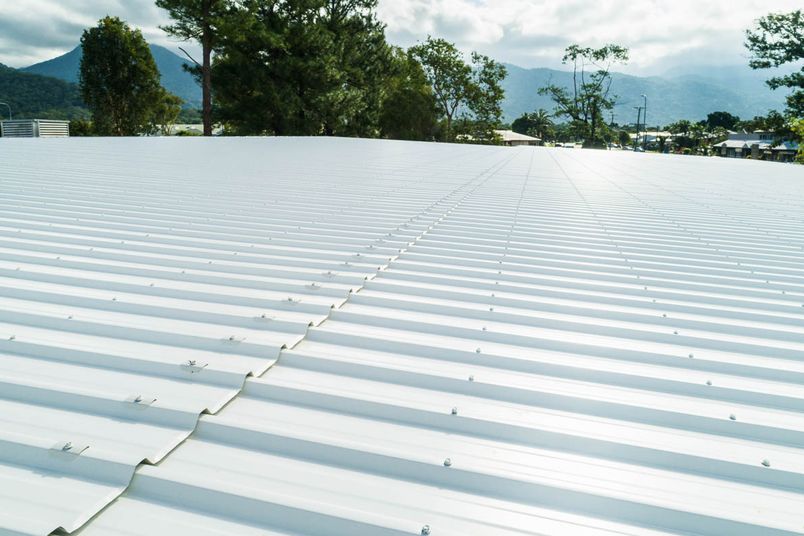 Stramit’s MonoLap roof lap joint system and Monoclad roofing profile at Mossman State High School, Queensland.