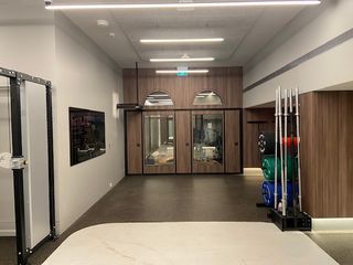Acoustic moving walls for luxury gymnasium in Port Melbourne