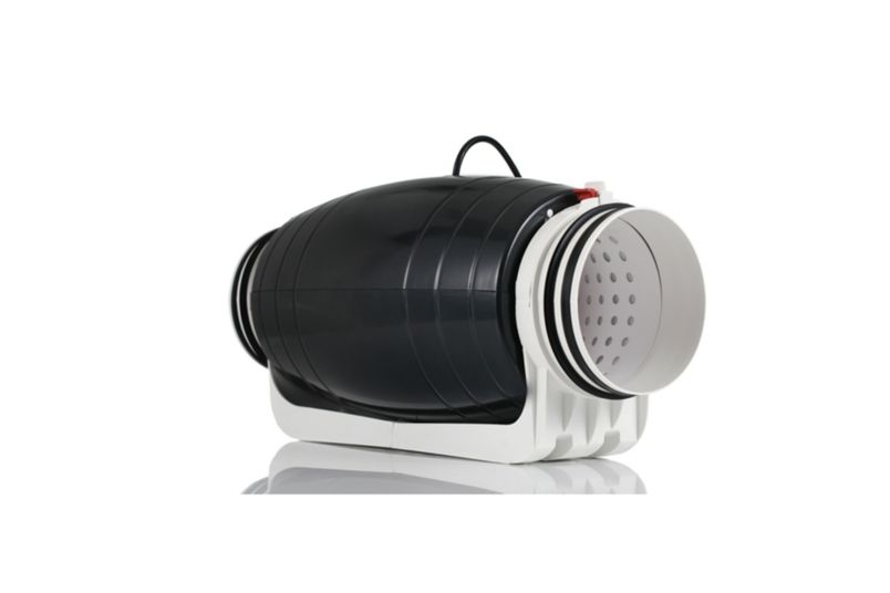 The Fanco SM Silent Eco inline fan is powered by an EC motor.