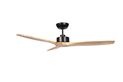 The Fanco Wynd ceiling fan in black with natural blades.