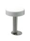 WuduMate Modular stainless steel seat pole in colour Silver with White seat top.