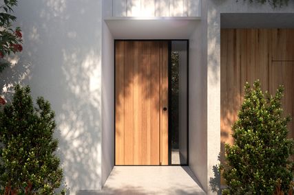 Contemporary timber doors
