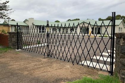Installed gate from The Australian Trellis Door Company