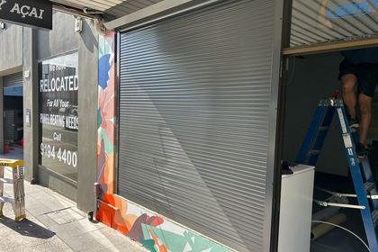 Heavy-duty roller shutters for Oakberry’s new Bondi store