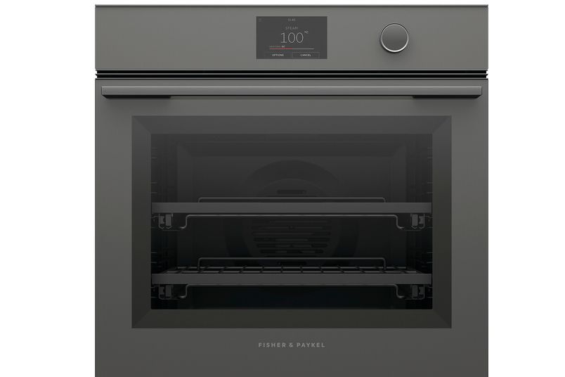 This minimal-style oven has 23 functions with additional oven accessories.