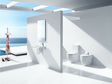 A Meridian Rimless close-coupled back-to-wall toilet suite from Roca.