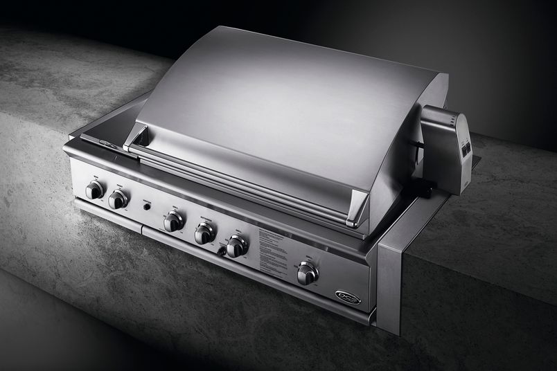 The BGB48-BQR-L or BGB48-BQR-N grill rotisserie from Fisher and Paykel.