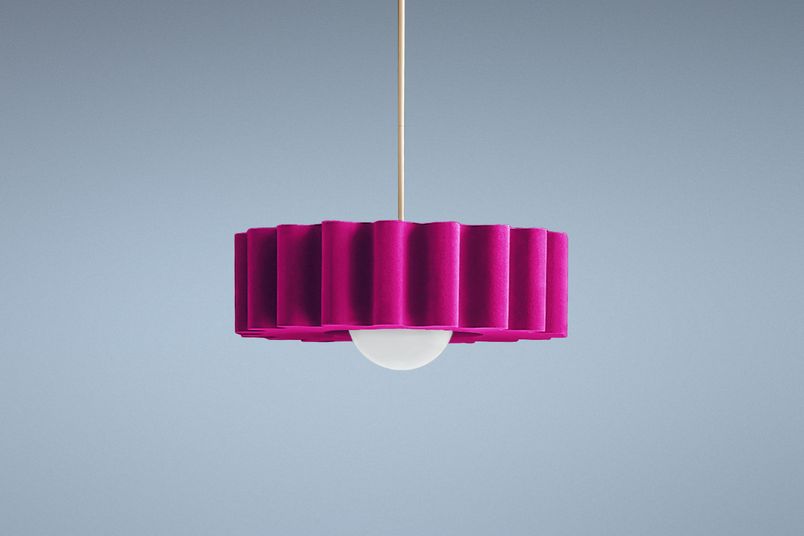 Medium Opera Pendant (bulb) in Loud Pink