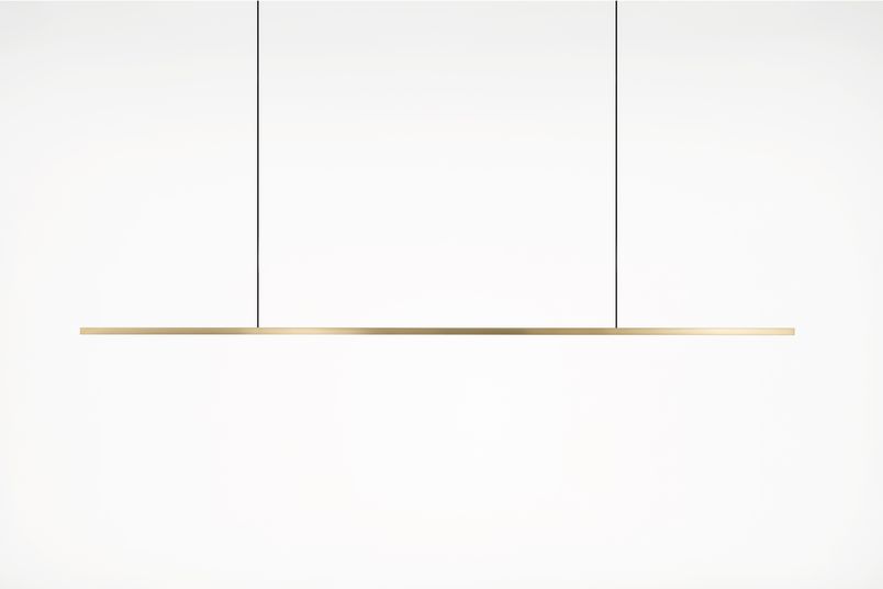 Highline by Archier features a linear solid brass design.