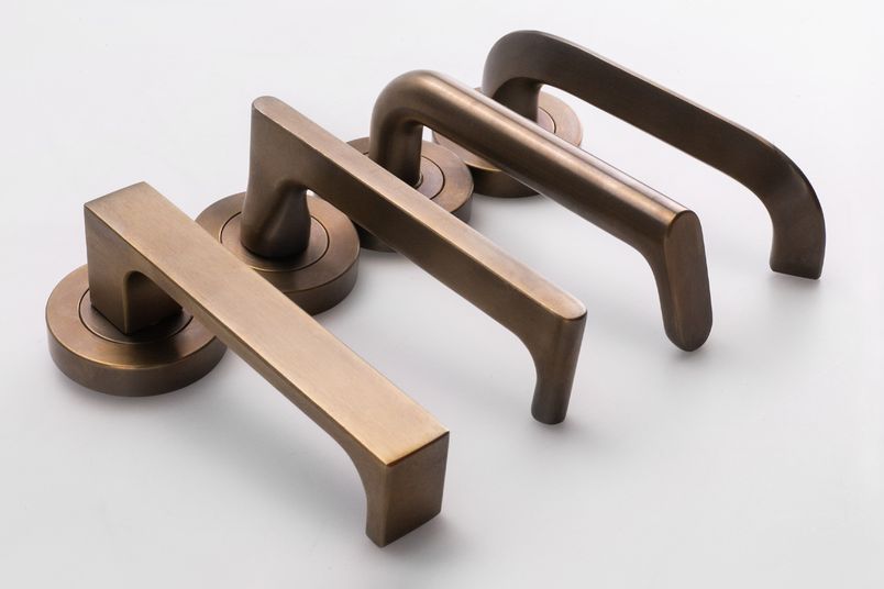 The Lockwood Brass Core range of door levers is available from Assa Abloy.
