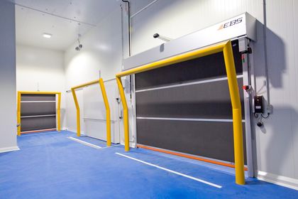 Thermospeed doors installed at food manufacturing facility