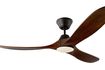Ceiling fan – Milano Slider Full Moon aged pewter with LED
